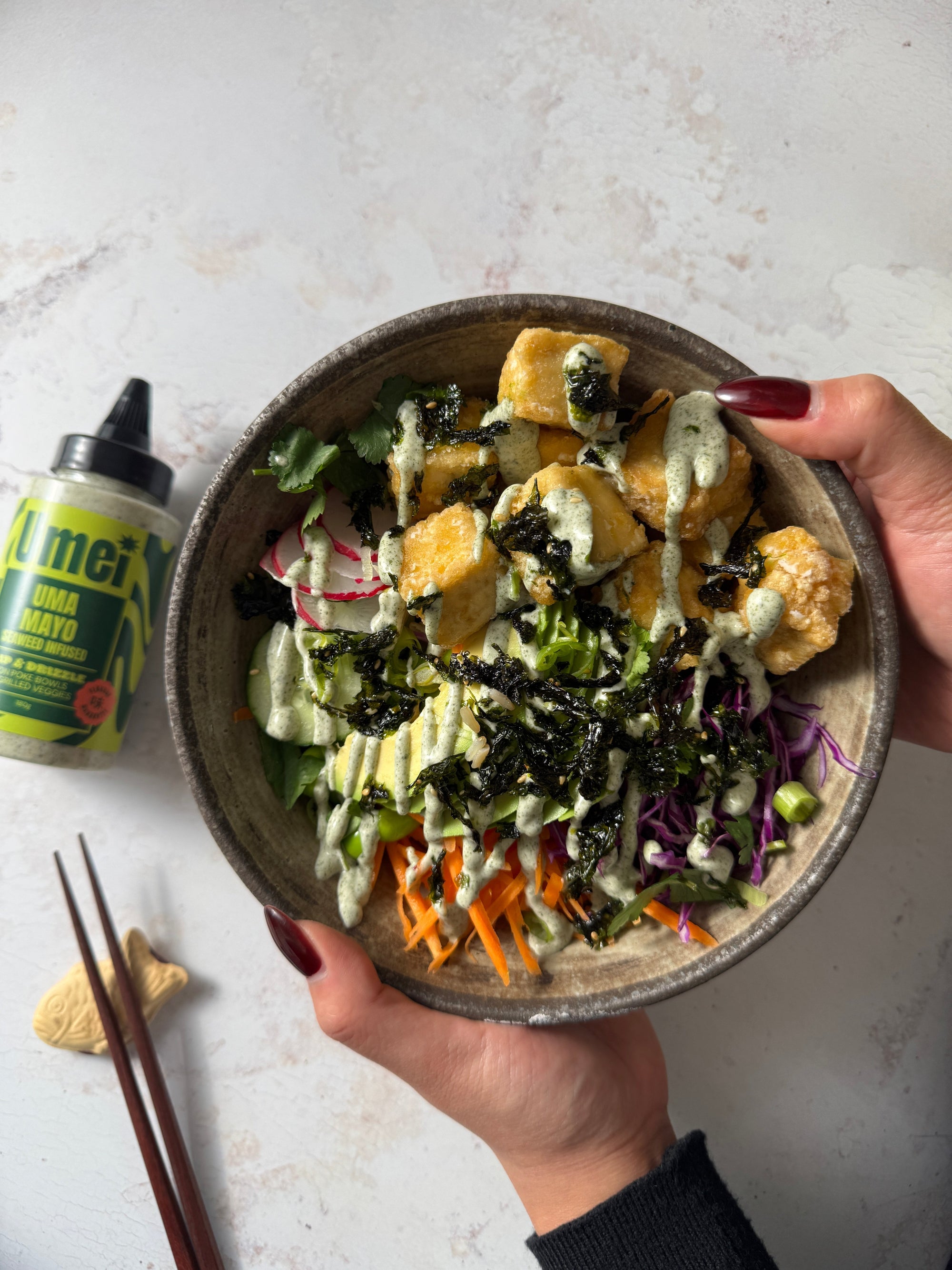 Tofu Poke Bowl with Uma Mayo